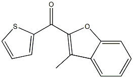 3-methyl-2-(thiophen-2-ylcarbonyl)-1-benzofuran 구조식 이미지