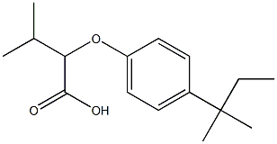 3-methyl-2-[4-(2-methylbutan-2-yl)phenoxy]butanoic acid 구조식 이미지