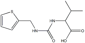 3-methyl-2-{[(thiophen-2-ylmethyl)carbamoyl]amino}butanoic acid Structure