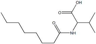 3-methyl-2-octanamidobutanoic acid Structure