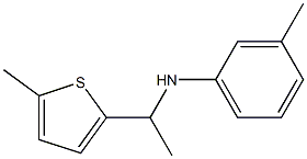 3-methyl-N-[1-(5-methylthiophen-2-yl)ethyl]aniline Structure