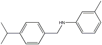 3-methyl-N-{[4-(propan-2-yl)phenyl]methyl}aniline Structure