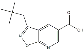 3-neopentylisoxazolo[5,4-b]pyridine-5-carboxylic acid Structure