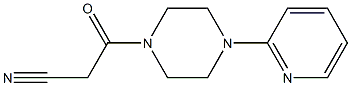 3-oxo-3-(4-pyridin-2-ylpiperazin-1-yl)propanenitrile 구조식 이미지