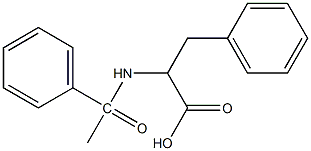 3-phenyl-2-(1-phenylacetamido)propanoic acid Structure