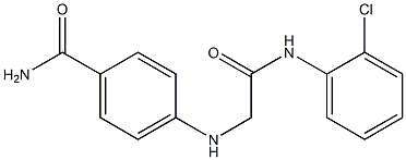 4-({[(2-chlorophenyl)carbamoyl]methyl}amino)benzamide Structure
