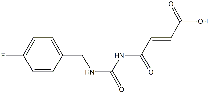 4-({[(4-fluorophenyl)methyl]carbamoyl}amino)-4-oxobut-2-enoic acid 구조식 이미지