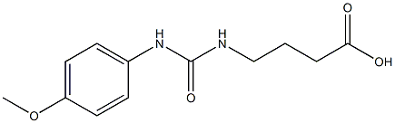 4-({[(4-methoxyphenyl)amino]carbonyl}amino)butanoic acid 구조식 이미지