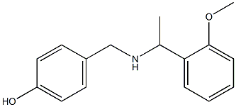 4-({[1-(2-methoxyphenyl)ethyl]amino}methyl)phenol Structure