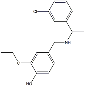 4-({[1-(3-chlorophenyl)ethyl]amino}methyl)-2-ethoxyphenol Structure