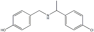 4-({[1-(4-chlorophenyl)ethyl]amino}methyl)phenol 구조식 이미지