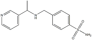 4-({[1-(pyridin-3-yl)ethyl]amino}methyl)benzene-1-sulfonamide Structure