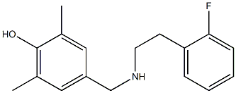 4-({[2-(2-fluorophenyl)ethyl]amino}methyl)-2,6-dimethylphenol Structure