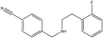 4-({[2-(2-fluorophenyl)ethyl]amino}methyl)benzonitrile Structure