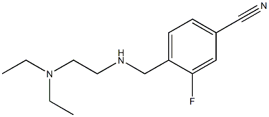 4-({[2-(diethylamino)ethyl]amino}methyl)-3-fluorobenzonitrile Structure