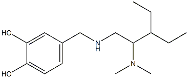 4-({[2-(dimethylamino)-3-ethylpentyl]amino}methyl)benzene-1,2-diol Structure