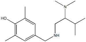 4-({[2-(dimethylamino)-3-methylbutyl]amino}methyl)-2,6-dimethylphenol 구조식 이미지