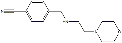 4-({[2-(morpholin-4-yl)ethyl]amino}methyl)benzonitrile 구조식 이미지