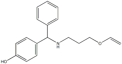 4-({[3-(ethenyloxy)propyl]amino}(phenyl)methyl)phenol 구조식 이미지