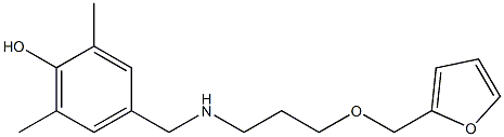 4-({[3-(furan-2-ylmethoxy)propyl]amino}methyl)-2,6-dimethylphenol 구조식 이미지