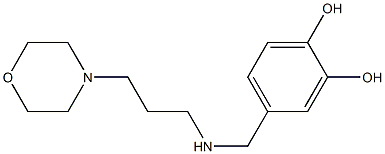 4-({[3-(morpholin-4-yl)propyl]amino}methyl)benzene-1,2-diol 구조식 이미지
