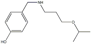 4-({[3-(propan-2-yloxy)propyl]amino}methyl)phenol Structure