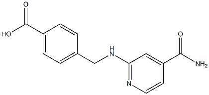4-({[4-(aminocarbonyl)pyridin-2-yl]amino}methyl)benzoic acid 구조식 이미지