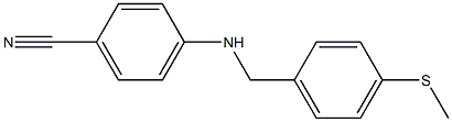 4-({[4-(methylsulfanyl)phenyl]methyl}amino)benzonitrile Structure