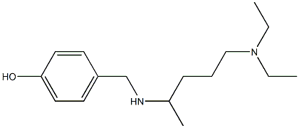 4-({[5-(diethylamino)pentan-2-yl]amino}methyl)phenol 구조식 이미지