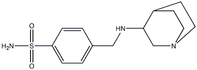 4-({1-azabicyclo[2.2.2]octan-3-ylamino}methyl)benzene-1-sulfonamide 구조식 이미지