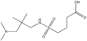 4-({2-[(dimethylamino)methyl]-2-methylpropyl}sulfamoyl)butanoic acid 구조식 이미지