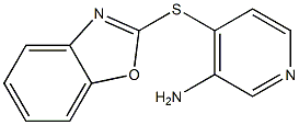 4-(1,3-benzoxazol-2-ylsulfanyl)pyridin-3-amine Structure