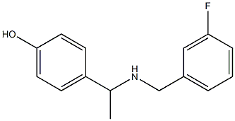 4-(1-{[(3-fluorophenyl)methyl]amino}ethyl)phenol Structure