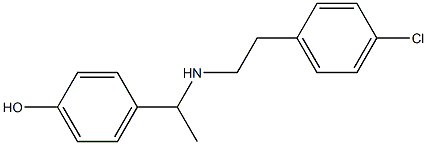 4-(1-{[2-(4-chlorophenyl)ethyl]amino}ethyl)phenol Structure