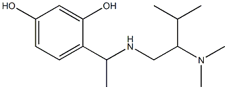 4-(1-{[2-(dimethylamino)-3-methylbutyl]amino}ethyl)benzene-1,3-diol Structure