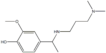 4-(1-{[3-(dimethylamino)propyl]amino}ethyl)-2-methoxyphenol 구조식 이미지