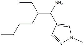 4-(1-amino-2-ethylhexyl)-1-methyl-1H-pyrazole Structure