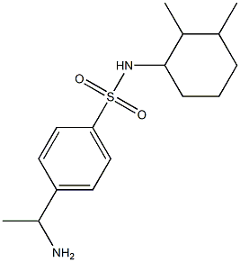 4-(1-aminoethyl)-N-(2,3-dimethylcyclohexyl)benzene-1-sulfonamide 구조식 이미지