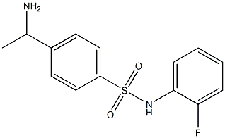 4-(1-aminoethyl)-N-(2-fluorophenyl)benzene-1-sulfonamide 구조식 이미지