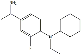 4-(1-aminoethyl)-N-cyclohexyl-N-ethyl-2-fluoroaniline 구조식 이미지