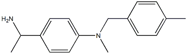 4-(1-aminoethyl)-N-methyl-N-[(4-methylphenyl)methyl]aniline 구조식 이미지