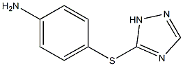 4-(1H-1,2,4-triazol-5-ylsulfanyl)aniline Structure