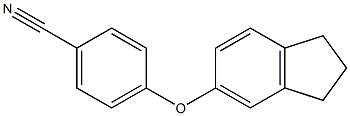 4-(2,3-dihydro-1H-inden-5-yloxy)benzonitrile Structure