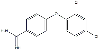 4-(2,4-dichlorophenoxy)benzene-1-carboximidamide 구조식 이미지