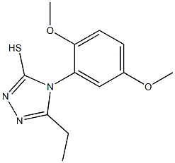 4-(2,5-dimethoxyphenyl)-5-ethyl-4H-1,2,4-triazole-3-thiol Structure