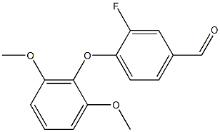 4-(2,6-dimethoxyphenoxy)-3-fluorobenzaldehyde Structure