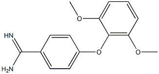 4-(2,6-dimethoxyphenoxy)benzene-1-carboximidamide 구조식 이미지