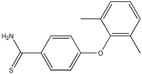 4-(2,6-dimethylphenoxy)benzene-1-carbothioamide 구조식 이미지