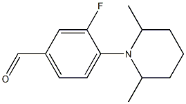 4-(2,6-dimethylpiperidin-1-yl)-3-fluorobenzaldehyde Structure