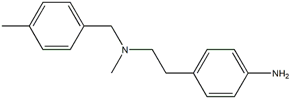 4-(2-{methyl[(4-methylphenyl)methyl]amino}ethyl)aniline 구조식 이미지